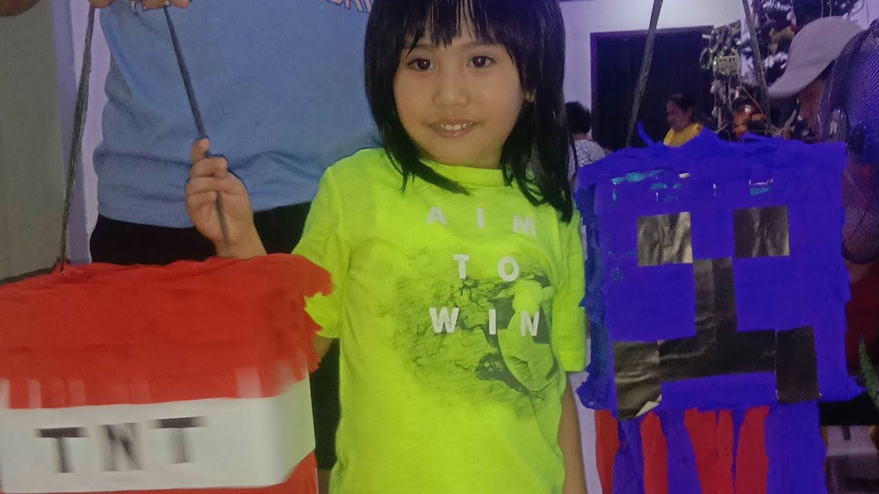 Minecraft Piñata for Zach's 5th birthday