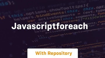 Javascriptforeach