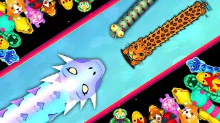 SNAKE IO🐍 TWO NOOBS SNAKE IO vS 💀 MONSTER PRO IRILEUS EPIC SNAKE IO 🐍 BEST / FUNNY SNAKE GAMEPLAY! screenshot 2