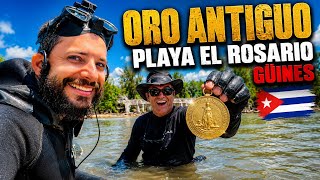 Oro antiguo y monedas de plata en Playa El Rosario 🏖 Cuba 🇨🇺