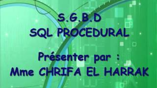 SQL Procédural (Transact sql) : 2- Les Variables
