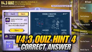 🔴V4.3 QUIZ EVENT IN PUBG MOBILE ALL MISSIONS COMPLETE | V4.3 QUIZ EVENT HINT 4 ALL ANSWERS IS HERE screenshot 1