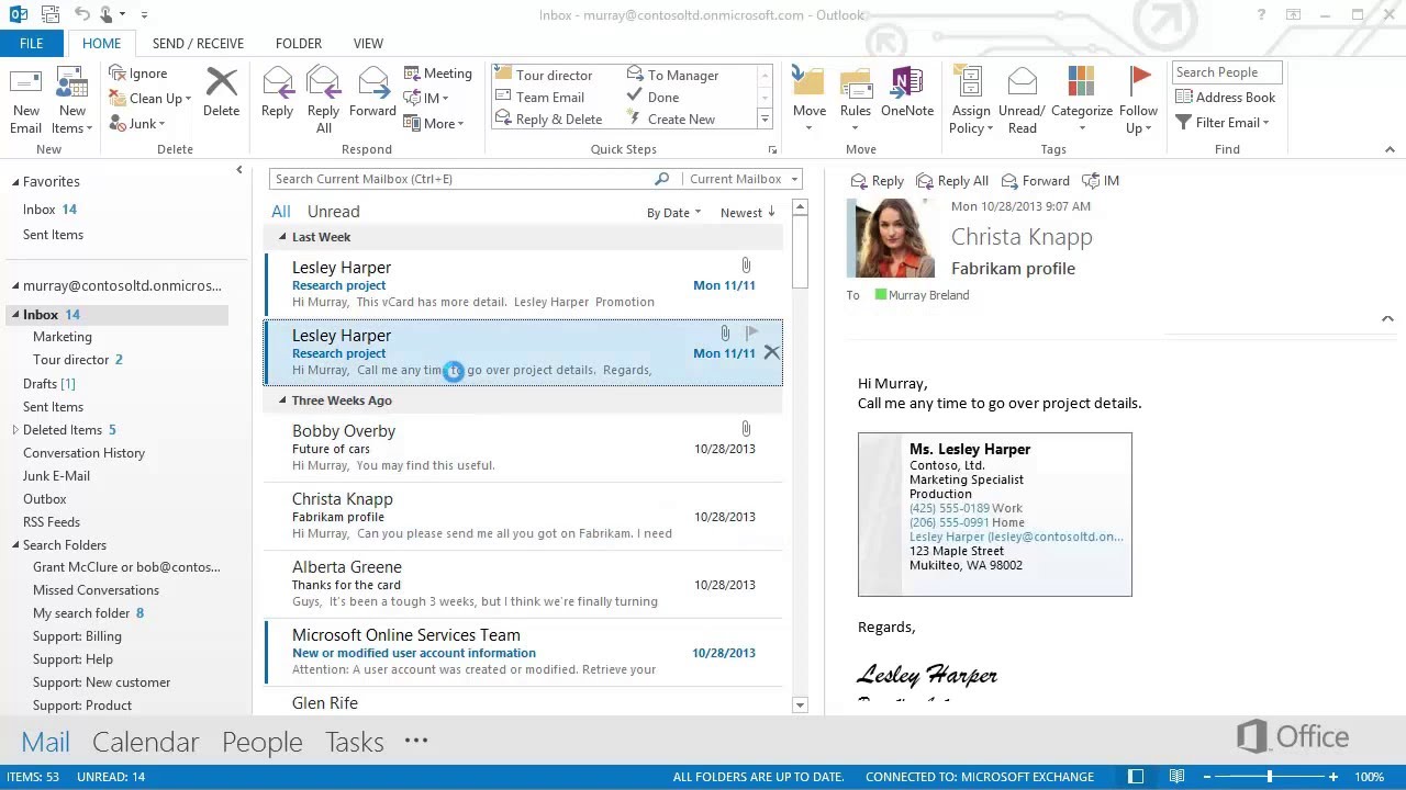 Chap 08 01 Import  and export vCards to outlook contacts