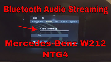 DIY Mercedes W212 Bluetooth audio streaming
