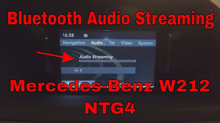 DIY Mercedes W212 Bluetooth audio streaming
