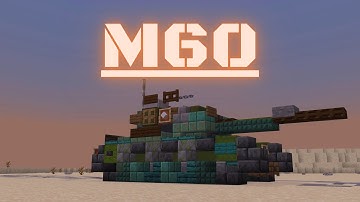 Minecraft: How to build a Tank in Minecraft (M60) Minecraft Tank Tutorial