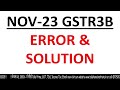 ERROR IN GSTR3B RETURN FOR THE M/O NOV-23 | HOW TO CLAIM PROPER ITC IN GSTR3B RETURN