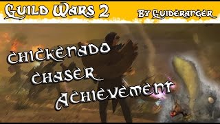 GW2 Chickenado Chaser Achievement
When this event starts it will show as the notice text and only in the sandstorm. Now all you need to do is to go to the landing point which is marked as the white circle. And let the chicken fall on you. It will not count if you pick one from the ground.
Image : https://www.facebook.com/GuideRanger/photos/a.861214270571406.1073741825.528974093795427/915782008447965/?type=1&theater
I stream sometimes so come and say hi at : http://www.twitch.tv/guideranger
Follow me on Twitter : https://twitter.com/GuideRangerArea
Like my facebook page : https://www.facebook.com/GuideRanger
For collab videos example gameplays
To use your music on my videos
Play together
Or even just to say hi
Add GuideRangerChannel on Skype. GW2 Chickenado Chaser Achievement