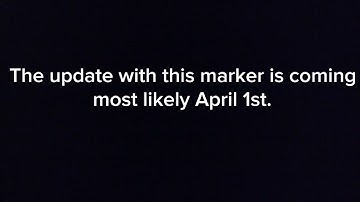 A new marker leak for Roblox Find the Markers... An April Fools update.
