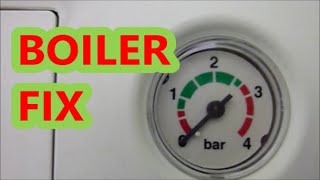 HOW TO REPRESSURISE WORCESTER BOSCH BOILER/INTERNAL & EXTERNAL FILLING LINK