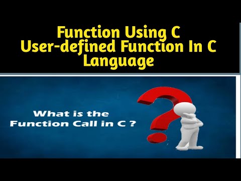 How  To Use User-defined Function In C Language | Function Using C |  Function In C Language Easy
