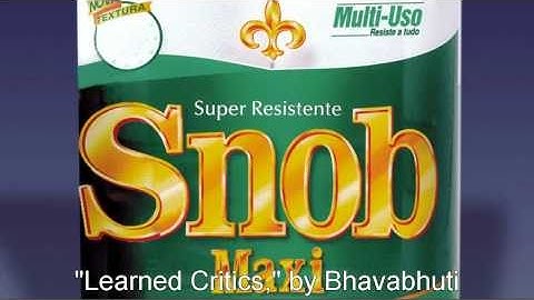 "Learned Critics," by Bhavabhuti