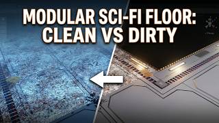 Clean Sci-Fi Floor vs Abandoned: 3D Unity Environment Showcase