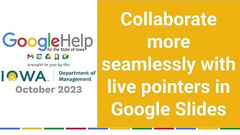 Collaborate more seamlessly with live pointers in Google Slides