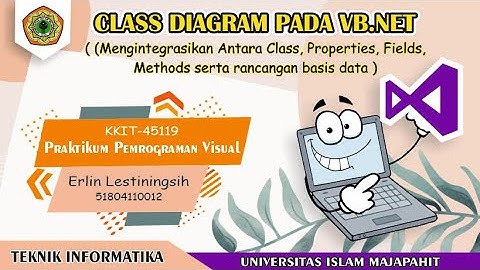 KKIT-45119 Praktikum Pemrograman Visual : Class Diagram pada VB.Net