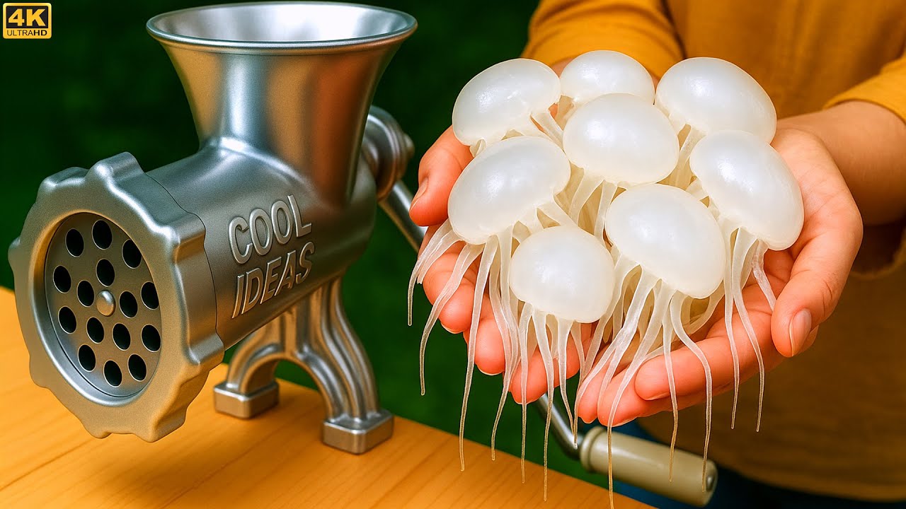 Experiment MEAT GRINDER vs JELLYFISH!
