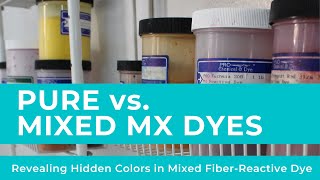 Pure vs. Mixed Fiber Reactive Dyes: Testing to Discover Hidden Color!
