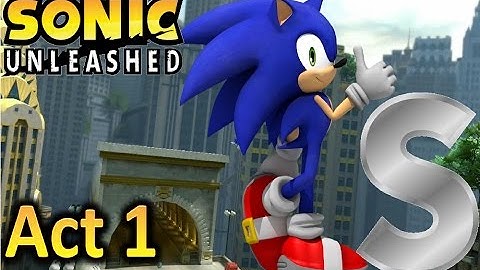 Sonic Unleashed (360) - Empire City Day: Skyscraper Scamper Act 1 (S-Rank)