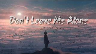 Don't Leave Me Alone (lyrics)