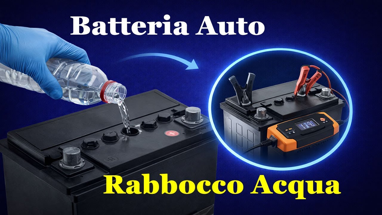 Rigenerare la Batteria dell'Auto o Moto Scarica o Morta - Rabbocco