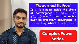 Result of Uniform Convergence of Complex Power Series | L8 | TYBSc Maths | Power Series @ranjankhatu