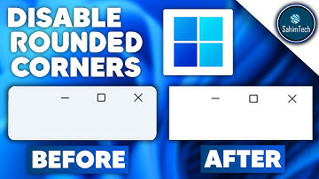 How to Disable Rounded corners on Windows 11!