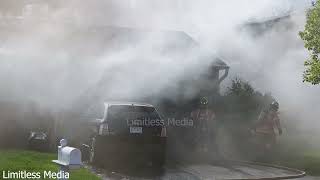 Scenes from Apple Valley, Minnesota Structure Fire