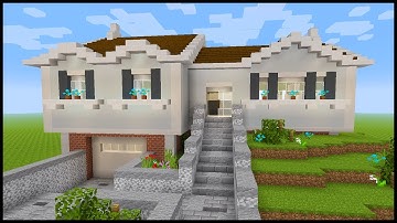 Minecraft: How to Build a Split Level House | PART 2