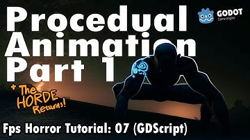 Godot 3D - Implementing Basic Procedual Animation - Making a FPS Horror Game (GDScript) | 07