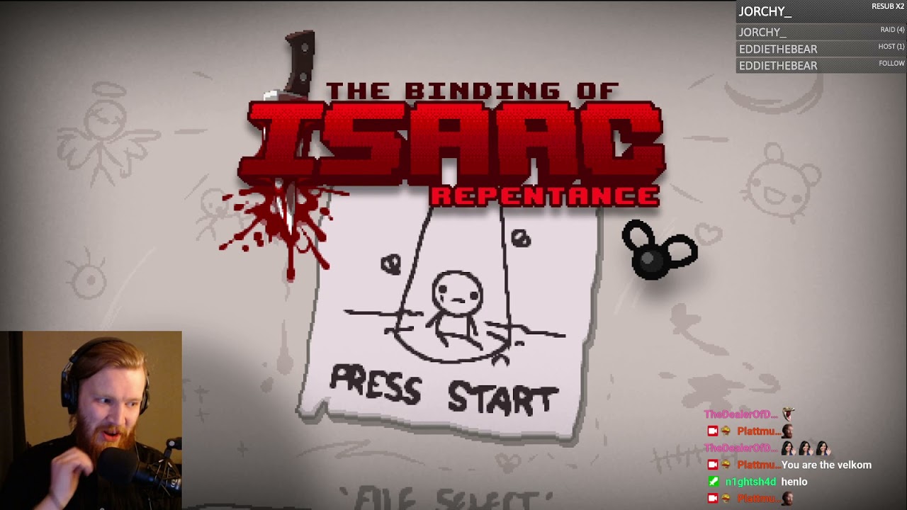!discord The Binding Of Isaac Repentance chillstream VOD YouTube