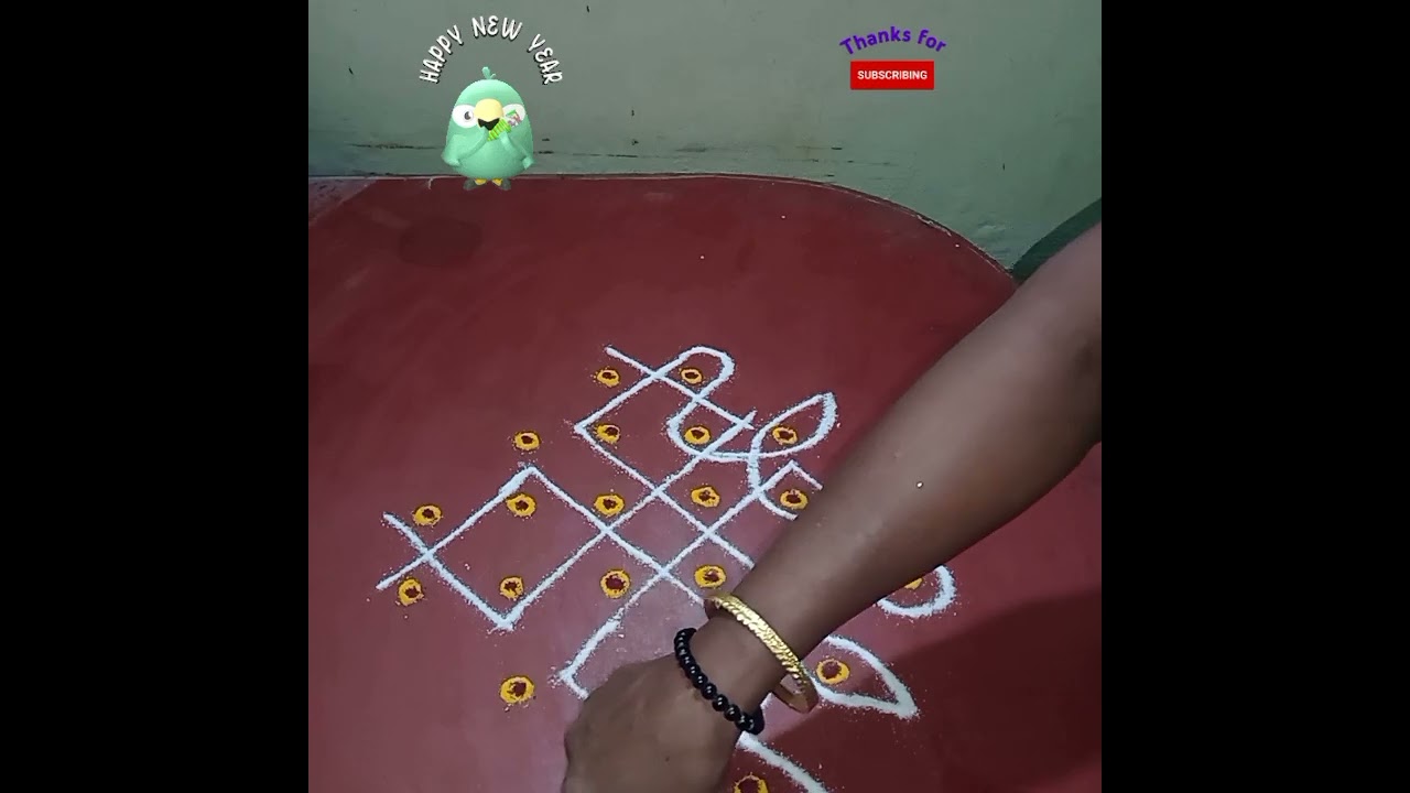 💐👍🌹Simple daily kolam