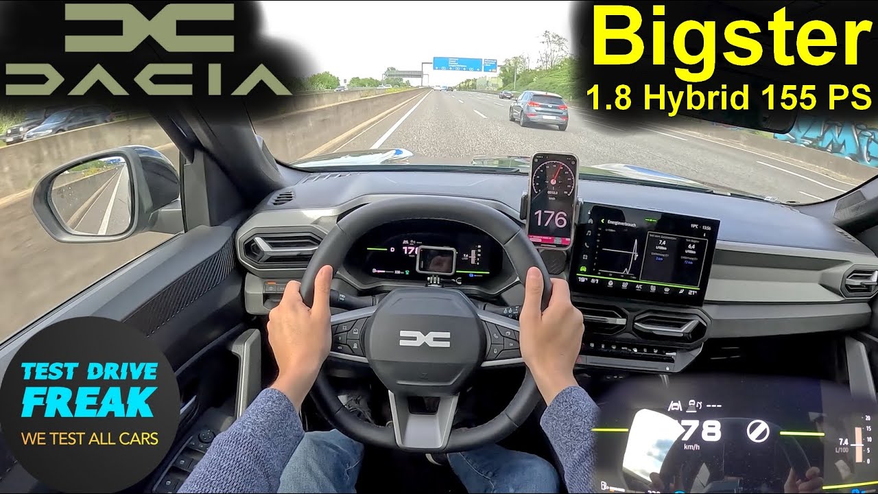 2025 Dacia Bigster Journey Hybrid 155 PS 🚀 Top Speed POV Drive + Fuel Consumption | No Speed Limit