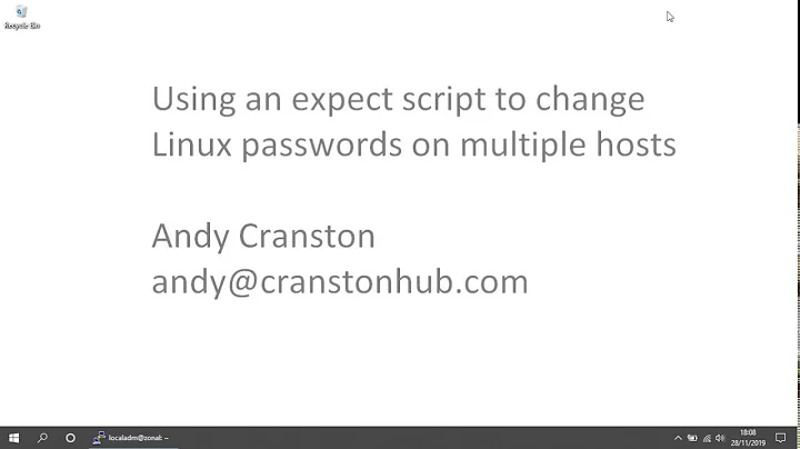 Changing Linux passwords on multiple hosts using an expect script