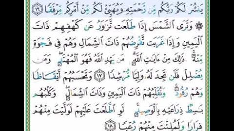 #سورة الكهف للصغار #الآيات #16-18#تلاوة الشيخ أيمن سويد #قليل دائم خير