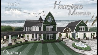 Bloxburg | Hamptons Mansion | Part (1/2) | Exterior | Speed Build | All Game Pass