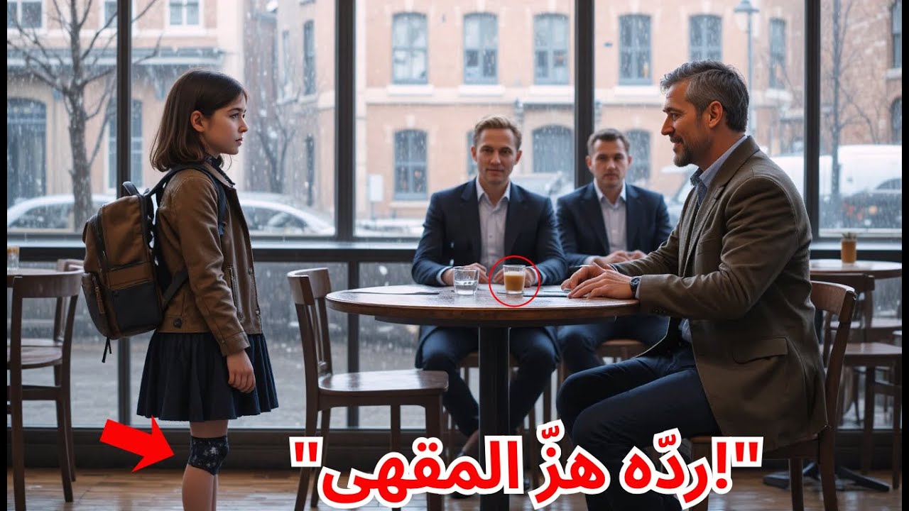 "فتاة بساقٍ واحدة تسأل أبًا أسود: هل يمكنني الجلوس هنا؟… وردّه جعل المقهى كله يبكي"