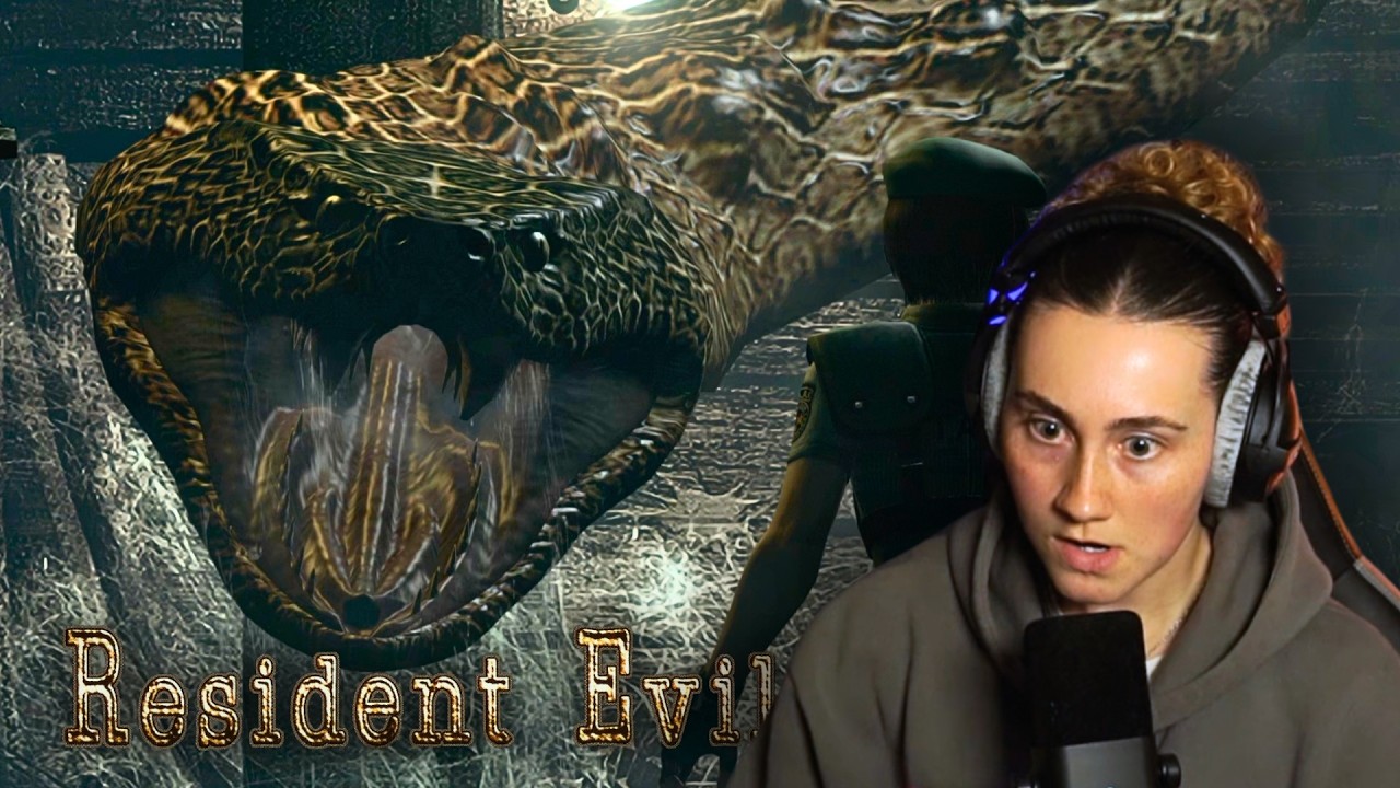 There's a HUGE snake! | Resident Evil 1 Remake [3] - YouTube