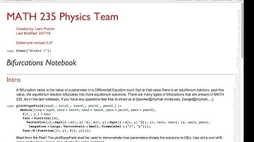 MATH235 - Mathematica (Bifurcation Notebook)