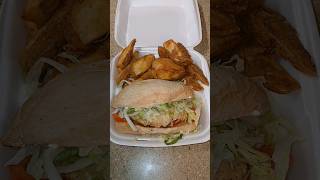 Grilled Chicken Sandwich And Potato Wedges