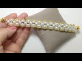Нежный браслет из жемчуга и бисера * Bracelet making with pearls and seed beads *