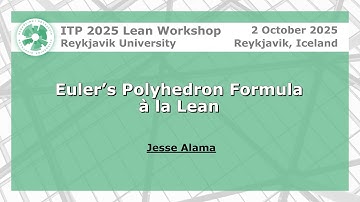 Euler’s Polyhedron Formula à la Lean | Jesse Alama