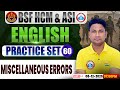 BSF HCM English Class | BSF English Practice Set #60 | Miscellaneous Errors | BSF ASI English