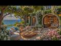 Sunny Seaside Villa Jazz ☀️ Relaxing Jazz Piano with Beautiful Coastal Garden for Calm Mornings