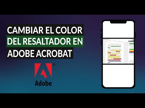 ¿Cómo Cambiar el Color del Resaltador en Adobe Acrobat?