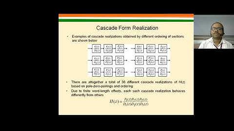 DSP L- 7- 1  IIR filter Structures Cascade Form Realization