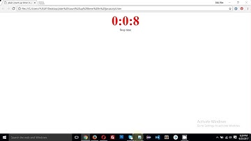 plain count up timer in javascript