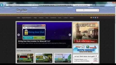 how to install mods for minecraft from skydaz