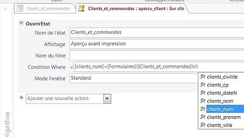 Apprendre à créer des états Access et à les relier aux formulaires