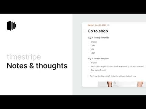 How to keep everything organized with Notes & thoughts