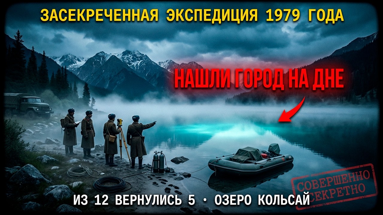 МЁРТВОЕ ОЗЕРО Казахстана: Эхолот показал ГОРОД на глубине 340 метров. СССР скрывал 44 года